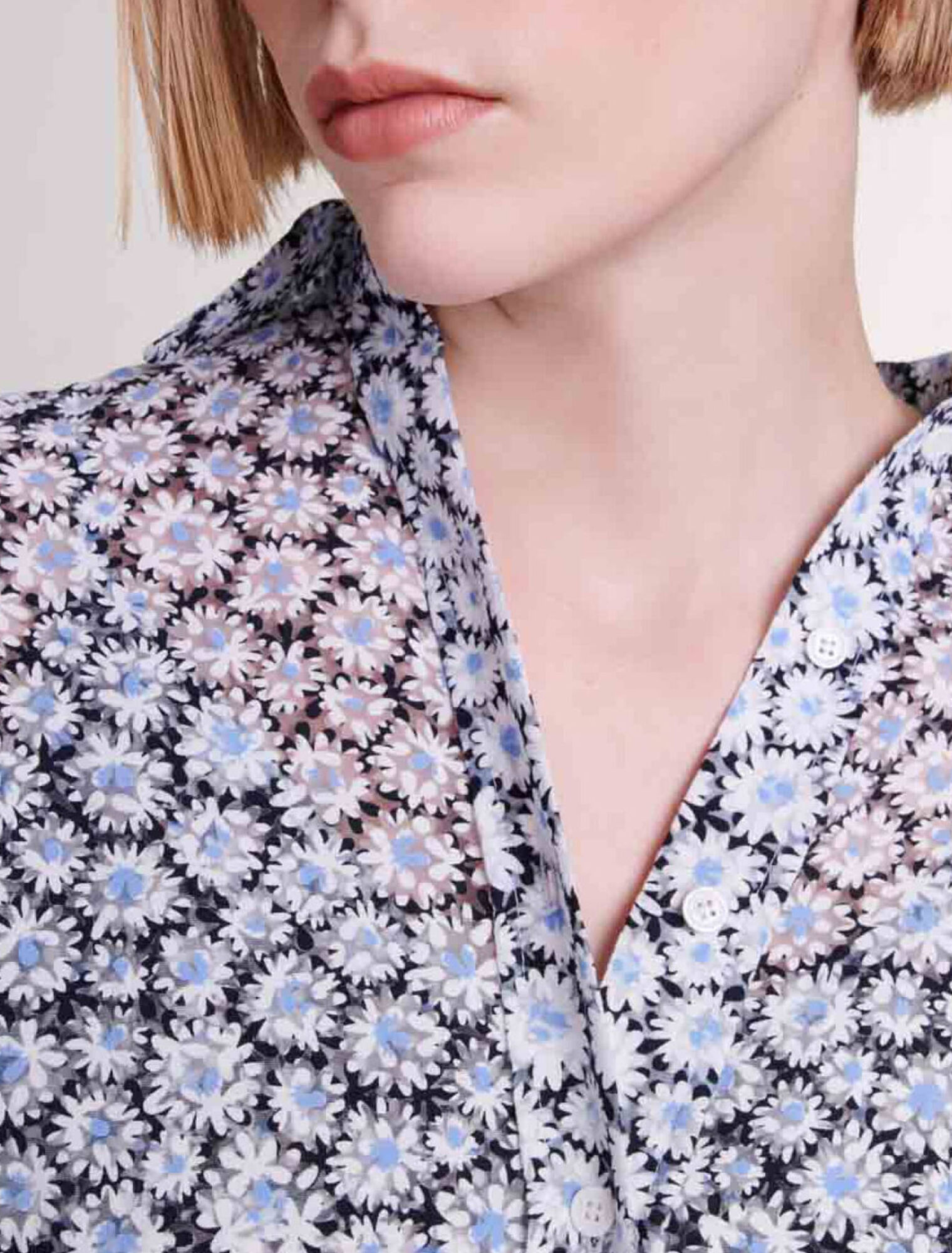Robe courte fleurie