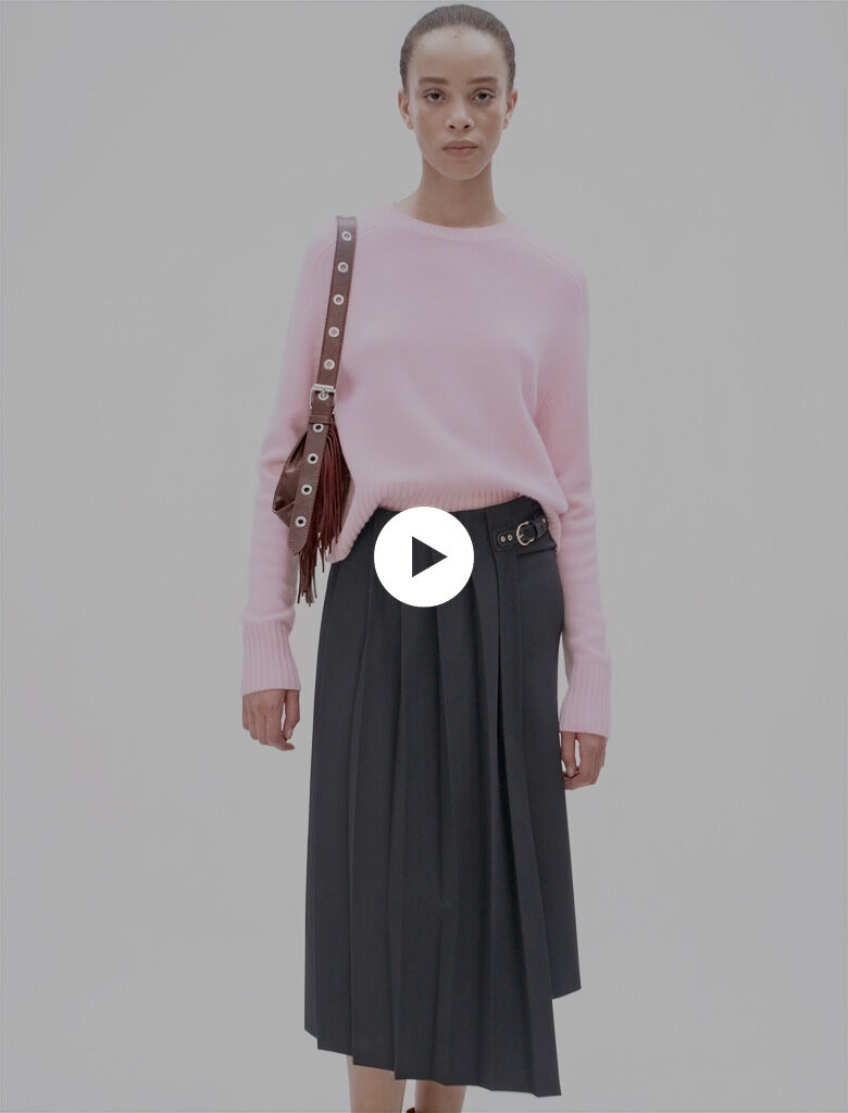 Maje jupe longue plissée store