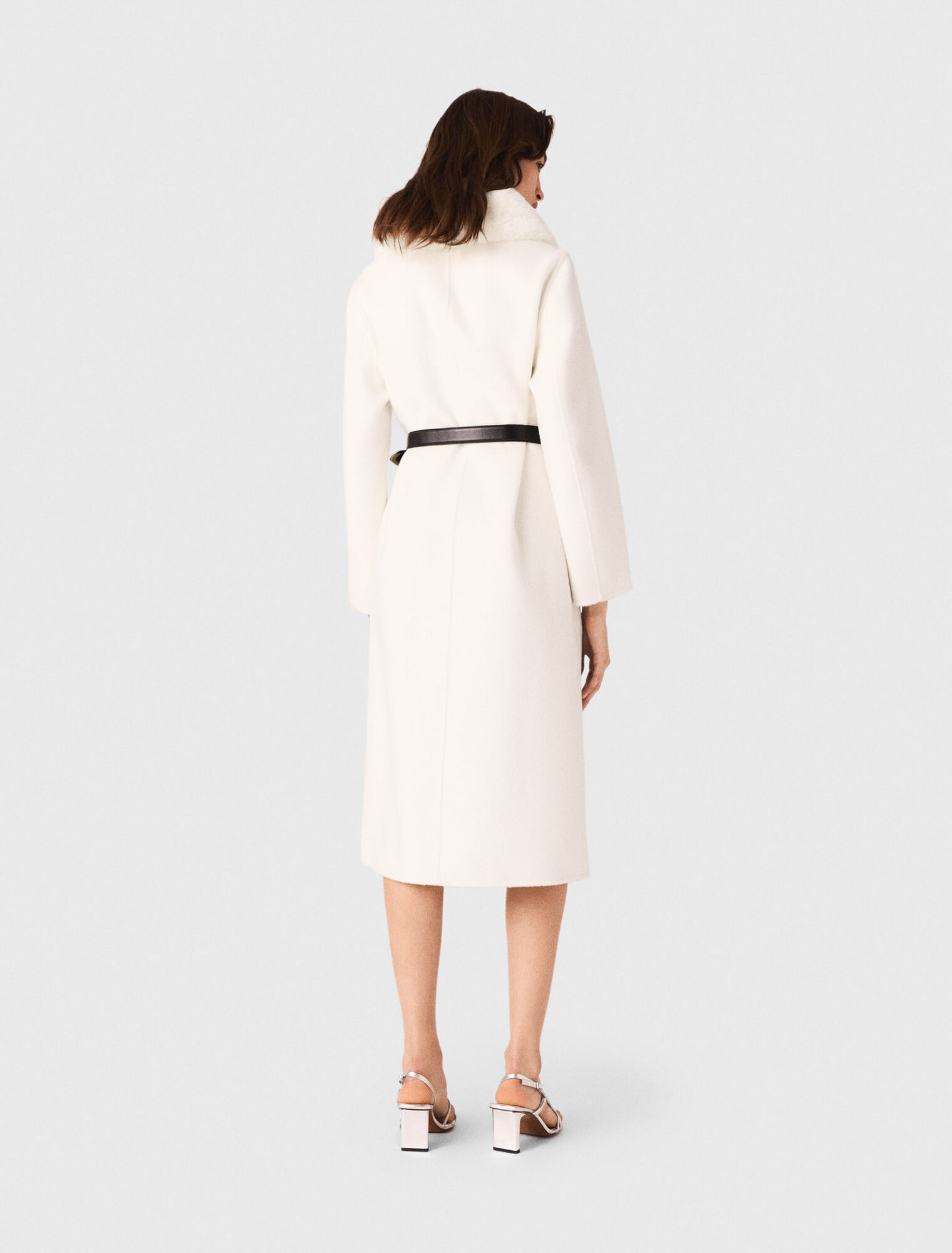 Manteau long double face