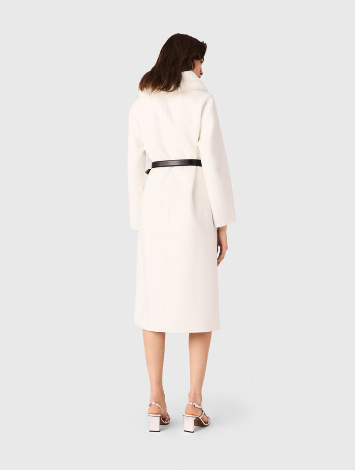 Manteau long double face
