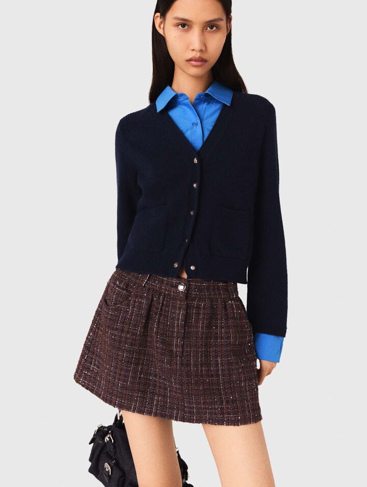 Cardigan avec détails amovibles