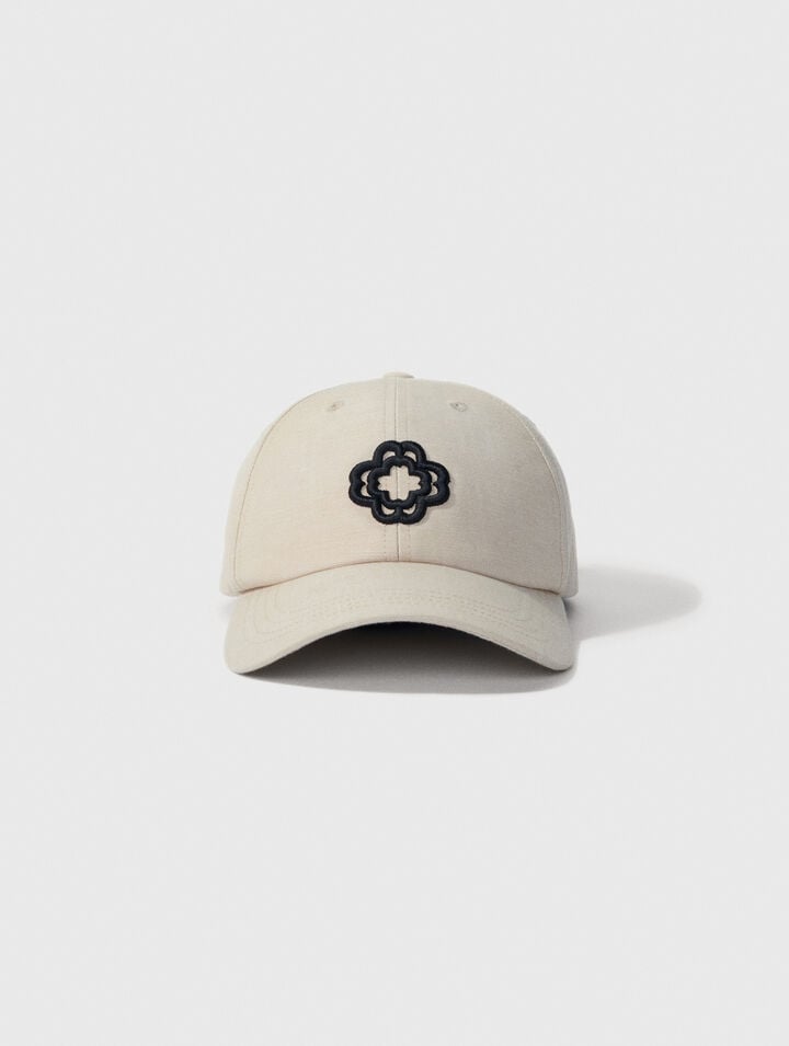 Casquette en lin et coton
