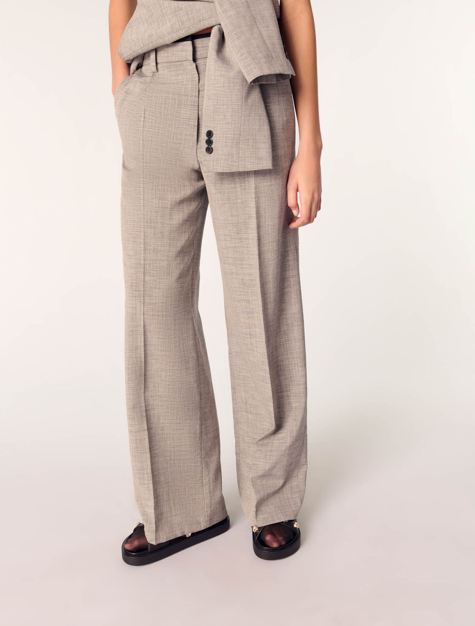 Pantalon de tailleur droit