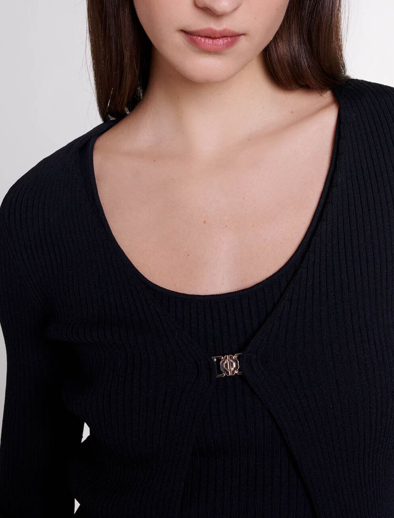 Twin set en maille stretch