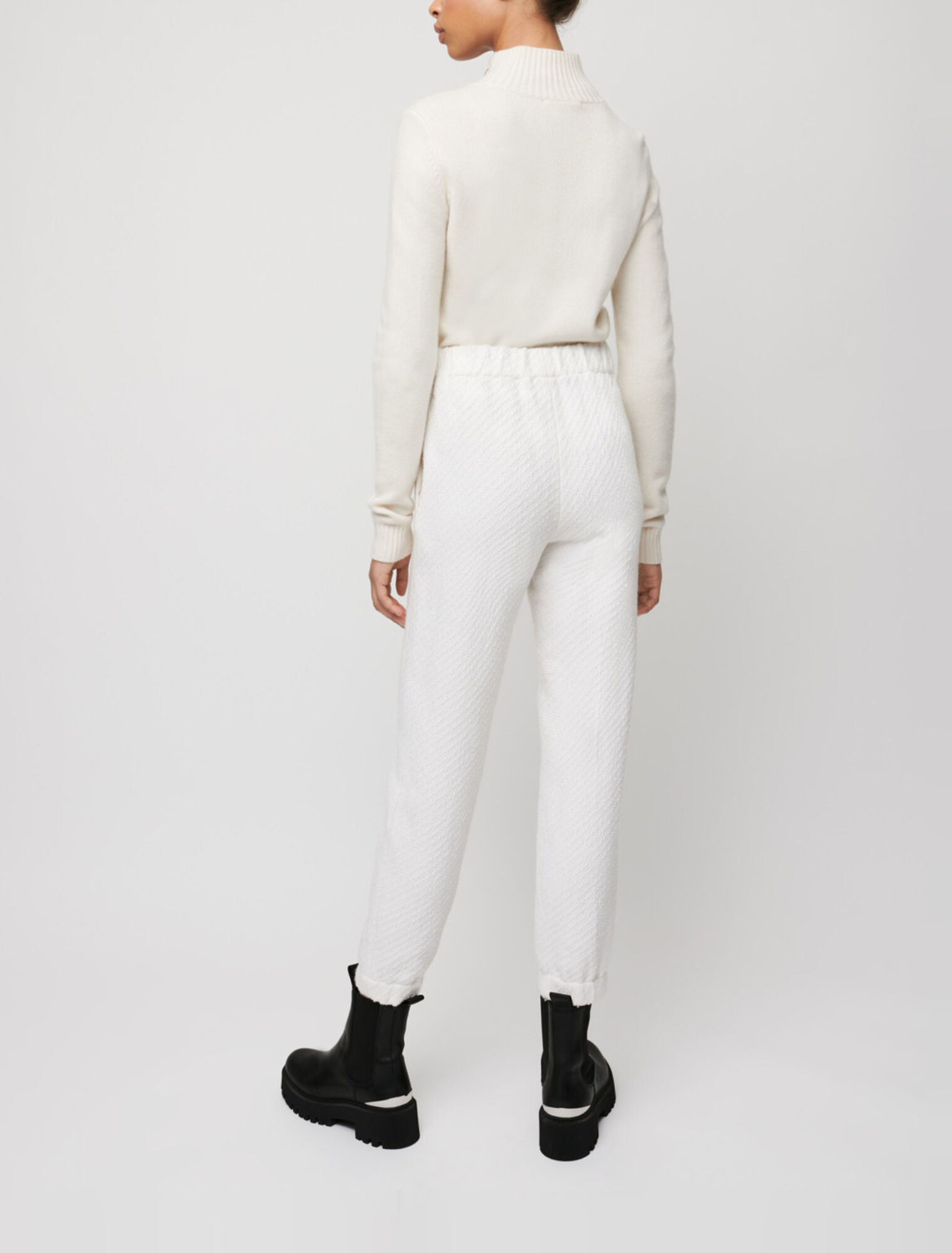 Pantalon de jogging façon tweed
