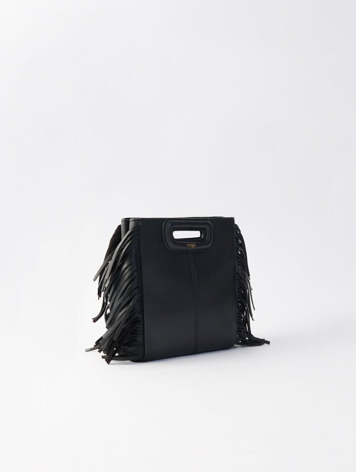 Sac M mini en cuir lisse