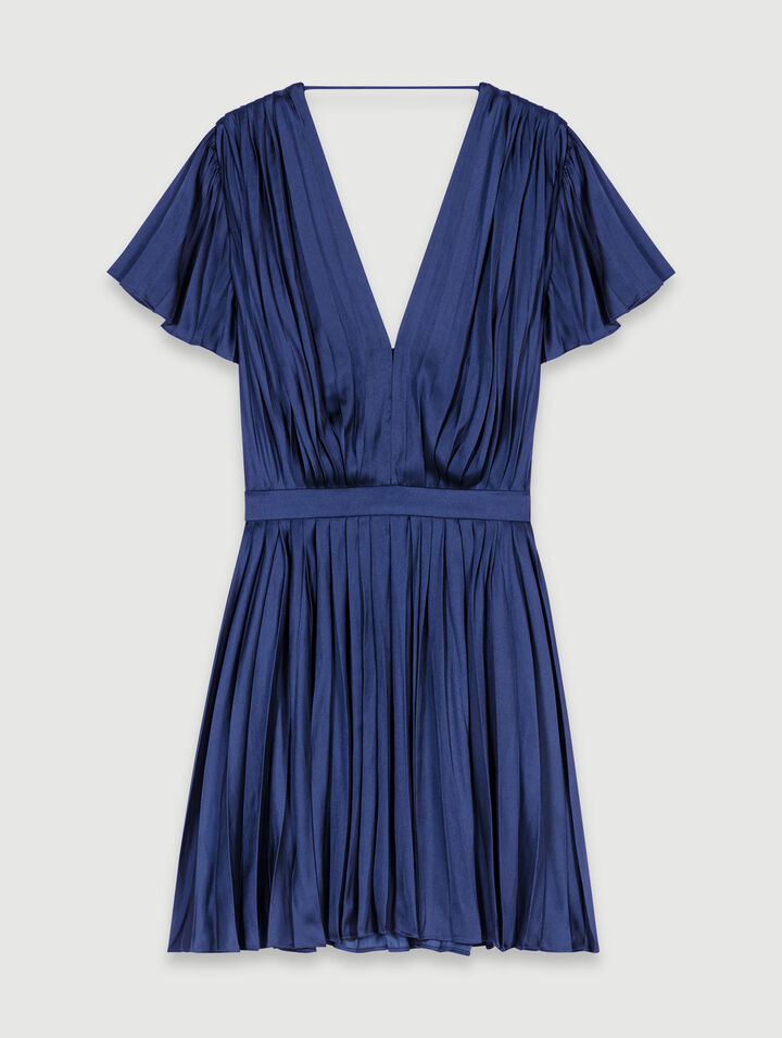 Robe courte plissée 