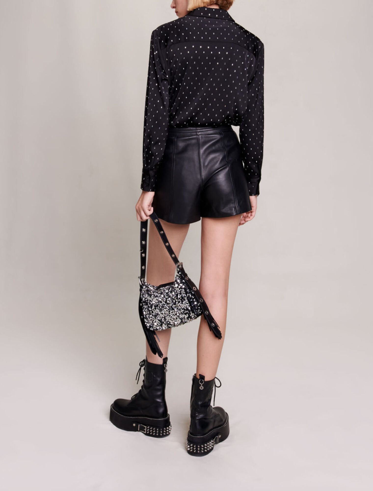Short en cuir