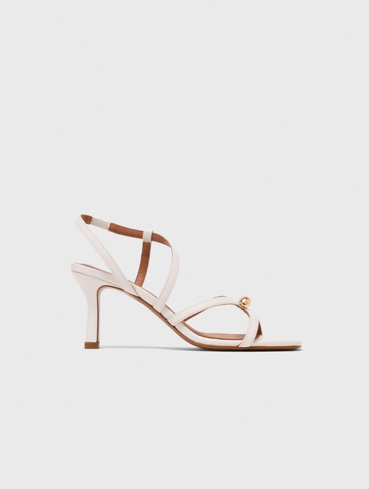 Sandales multibrides en cuir