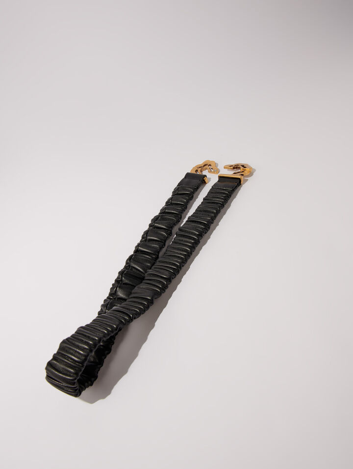 Ceinture en cuir élastique