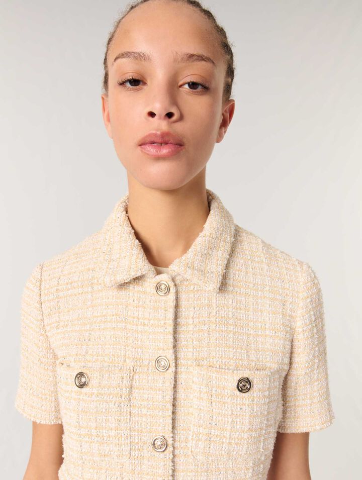 Veste courte en tweed
