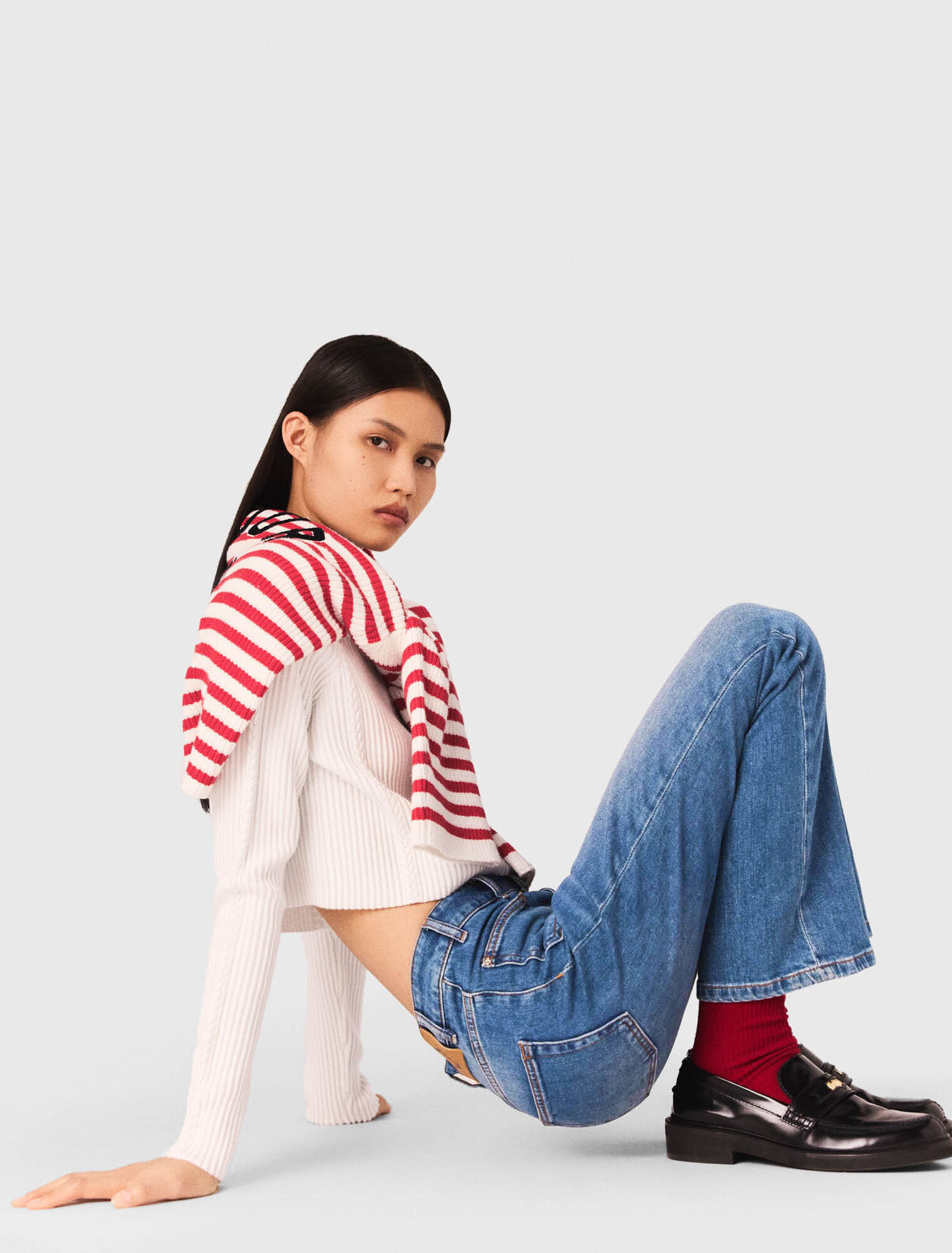 Jean denim à poches