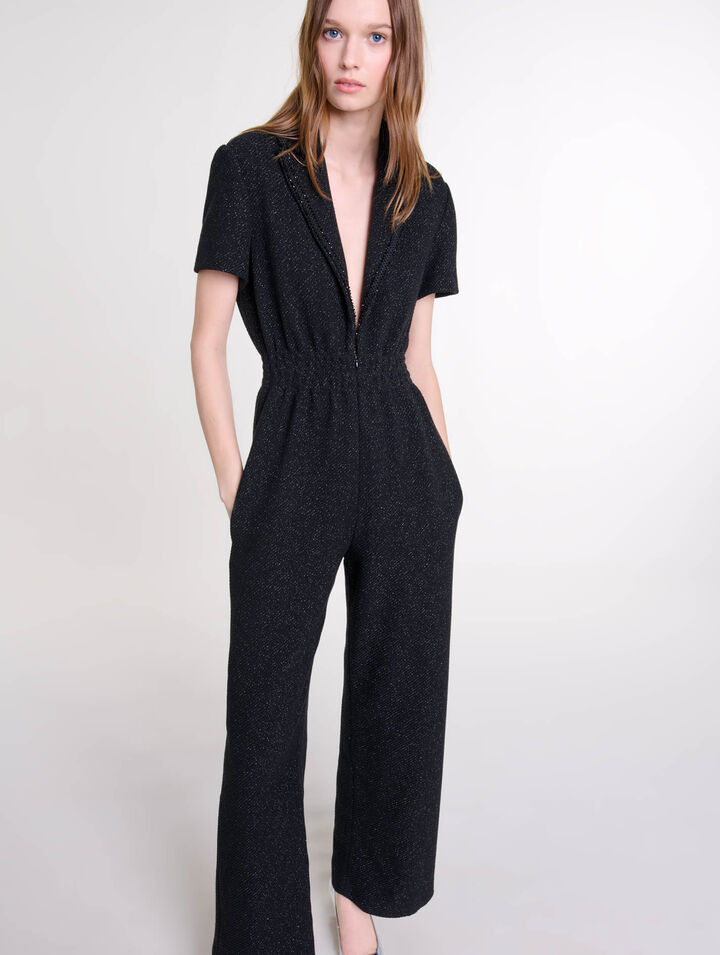 Combinaison pantalon en tweed