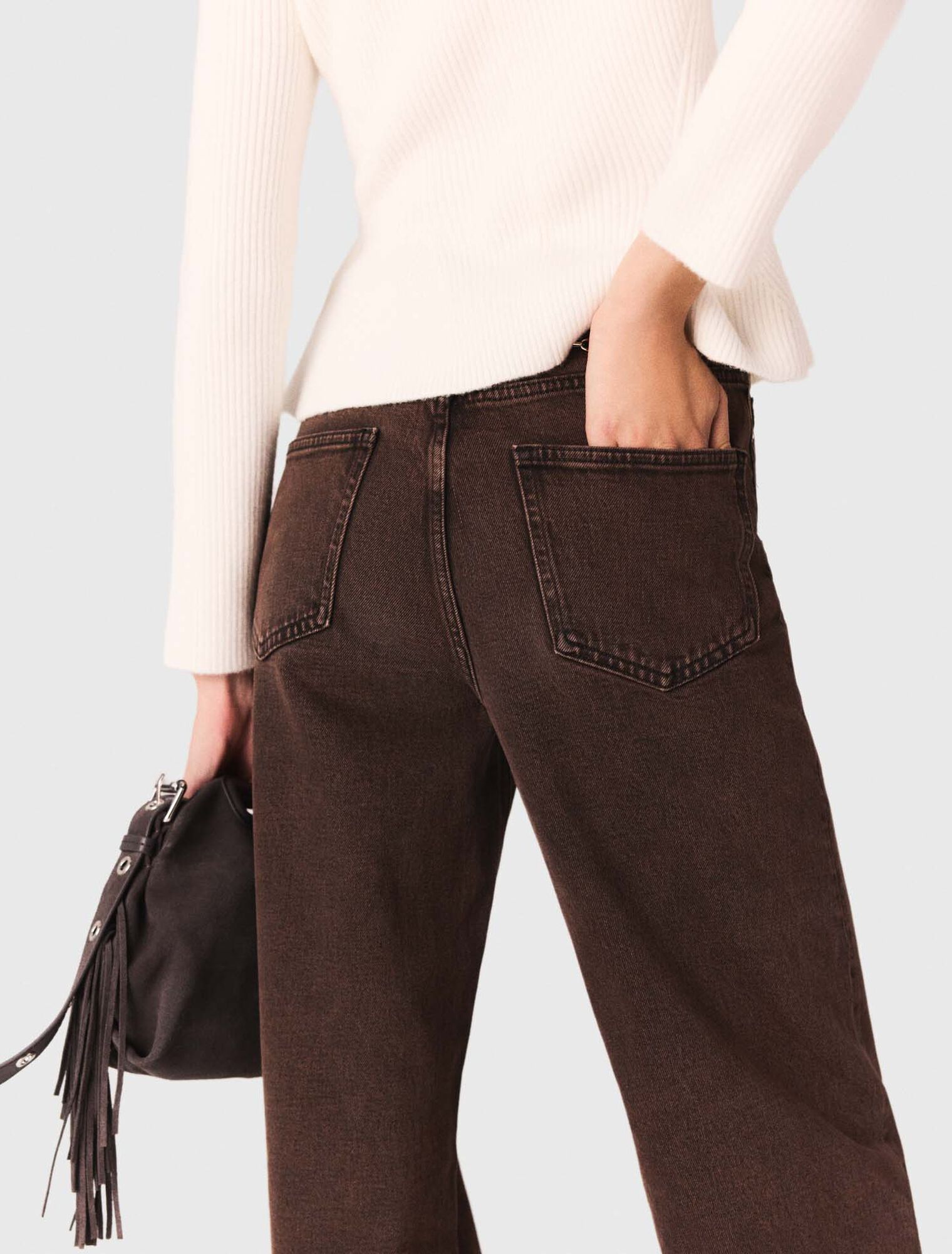 Jean bootcut avec chaîne