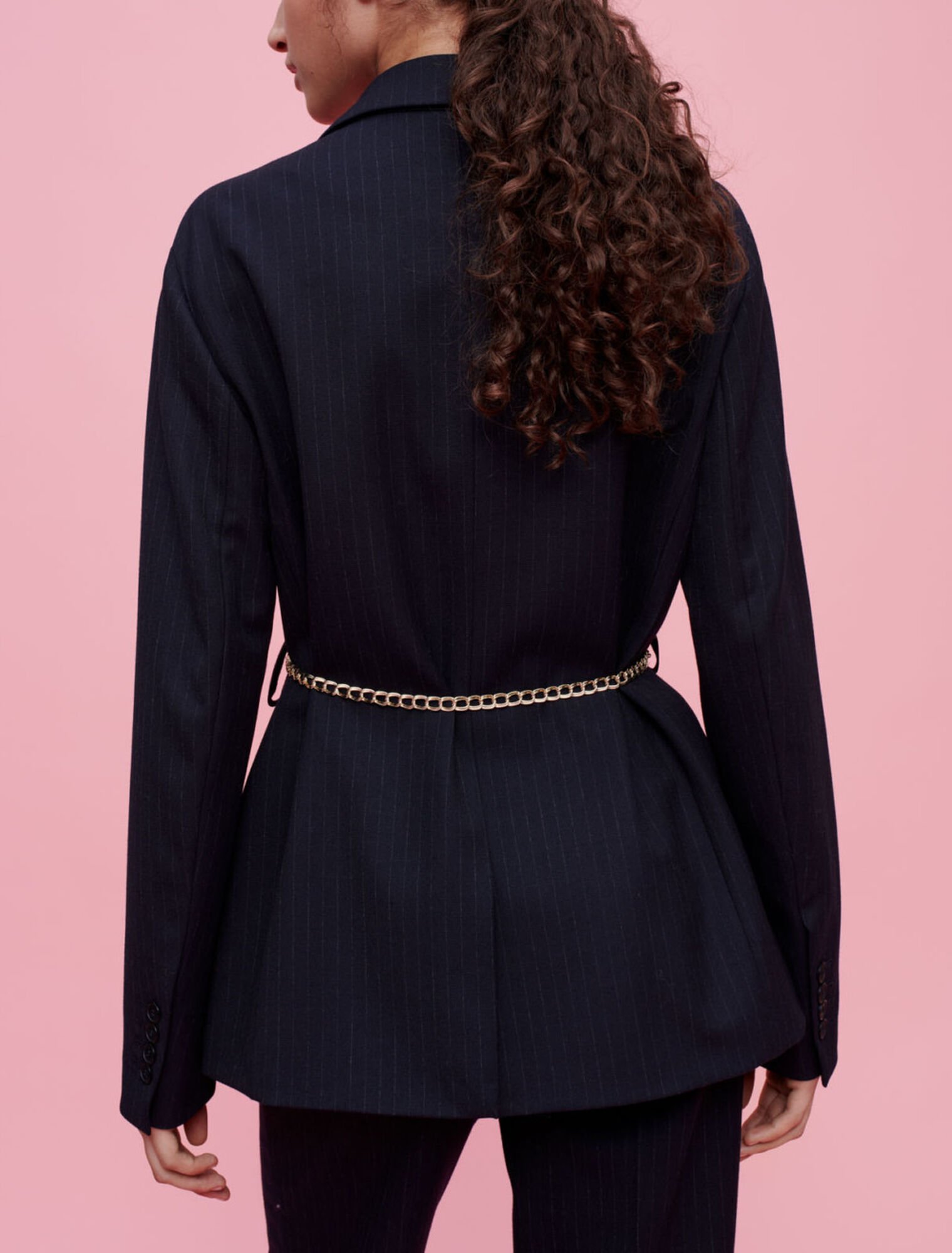 Veste de tailleur à rayures tennis