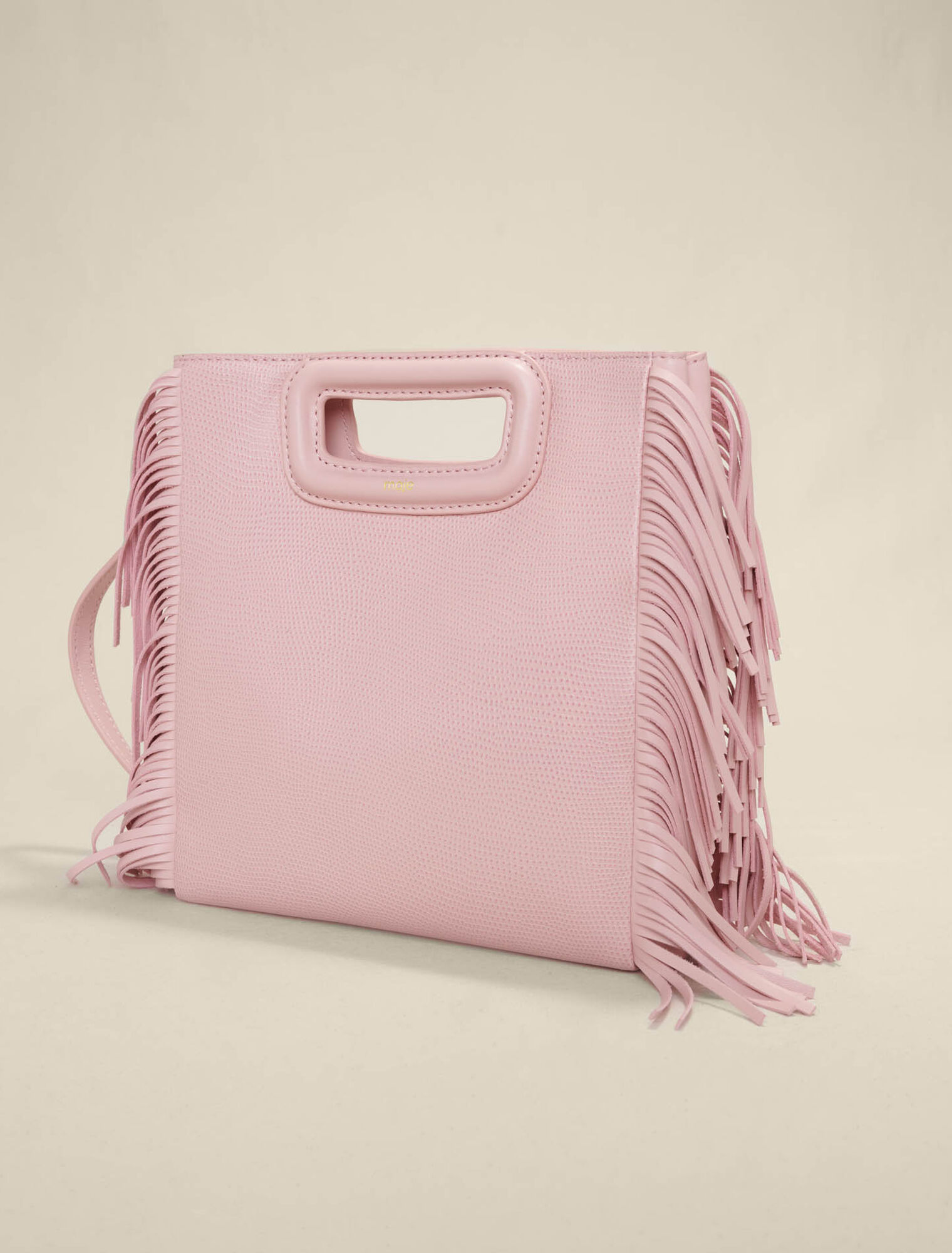 Sac M en cuir embossé lézard