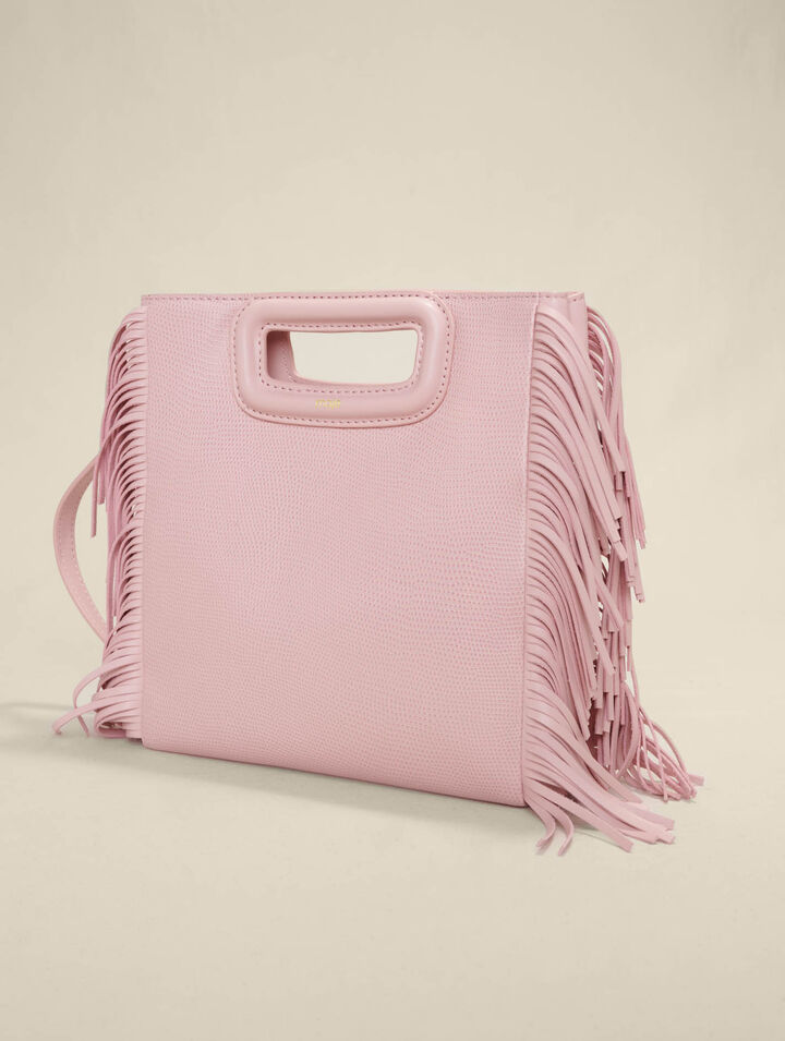 Sac M en cuir embossé lézard