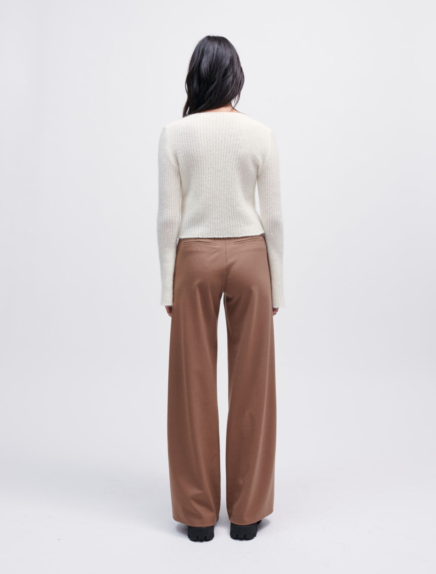 Cardigan en maille stretch à liens