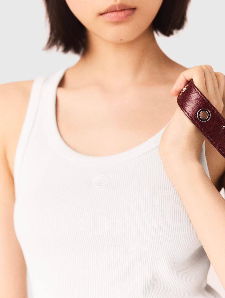 Débardeur côtelé