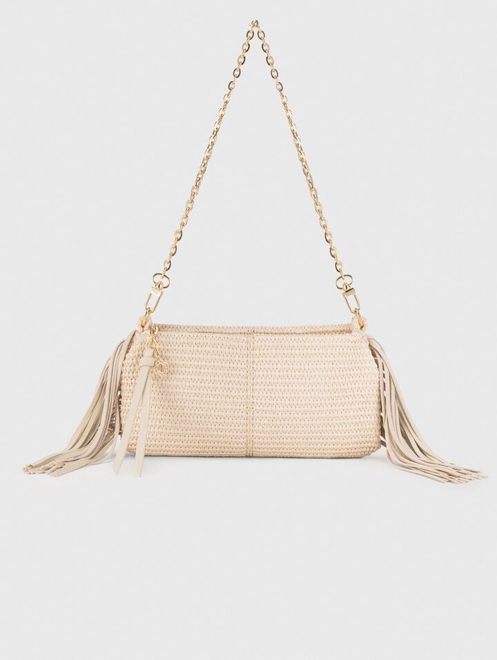 Pochette Miss M pouch effet raphia