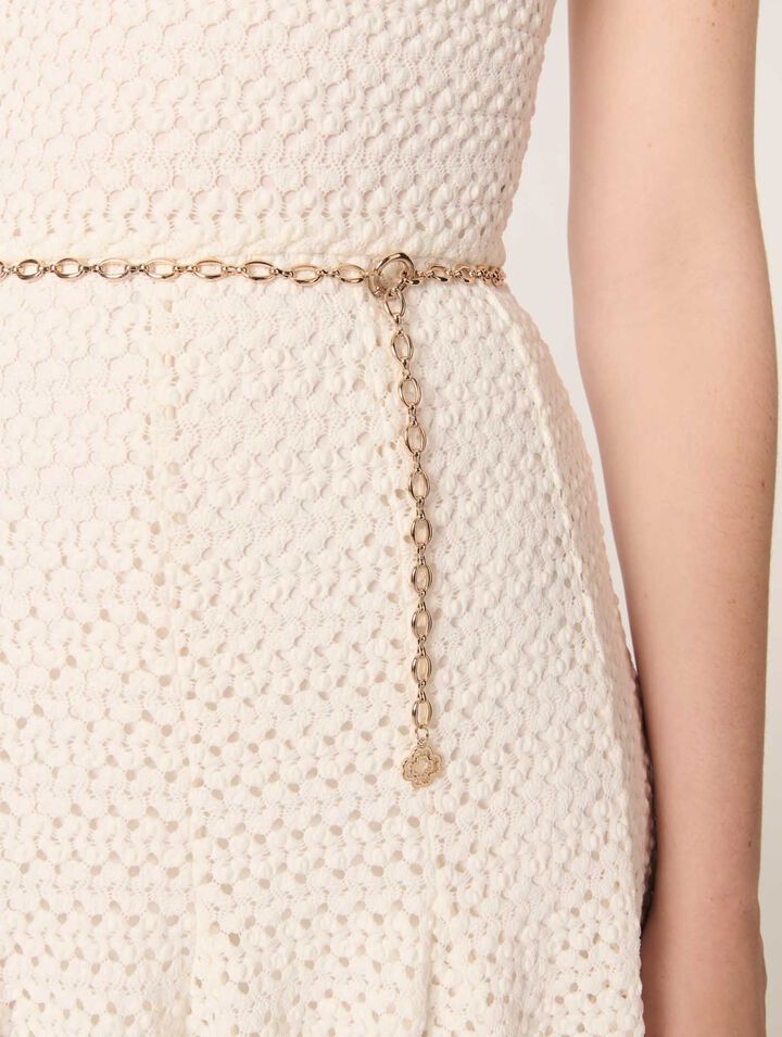 Robe longue en crochet