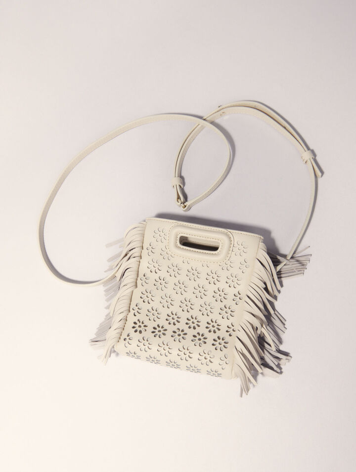 Sac M mini en cuir perforé