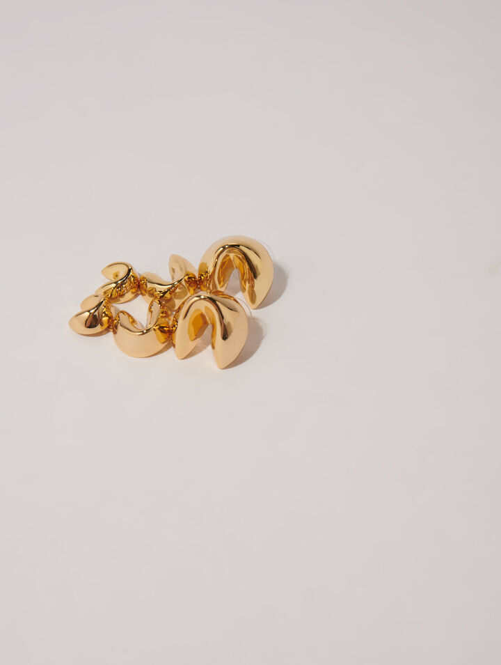 Boucles d'oreilles fortune cookie