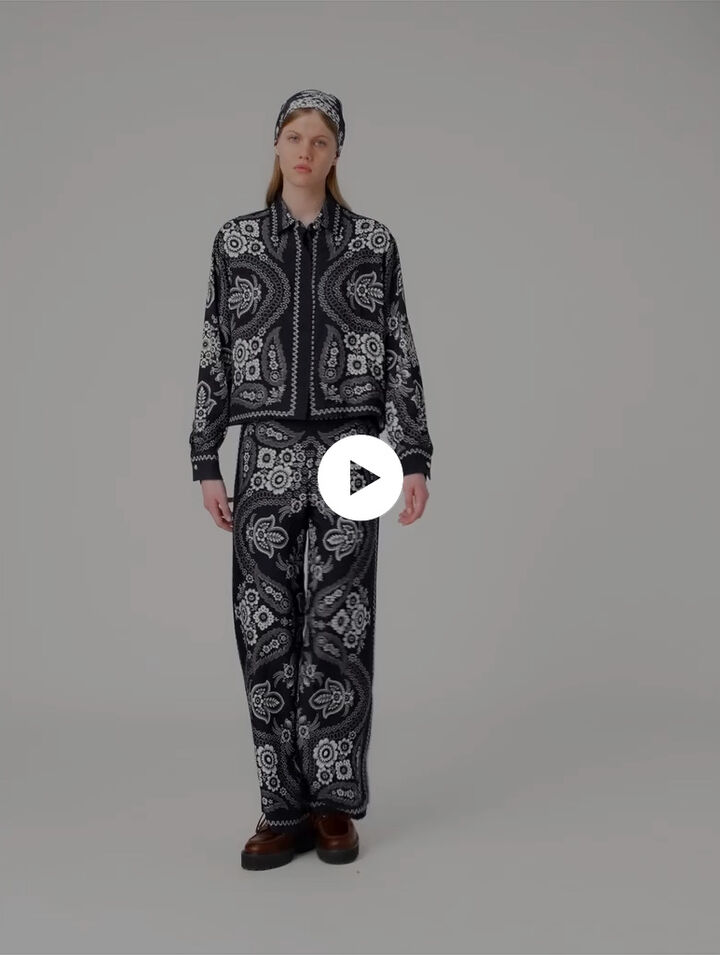 Pantalon fluide imprimé