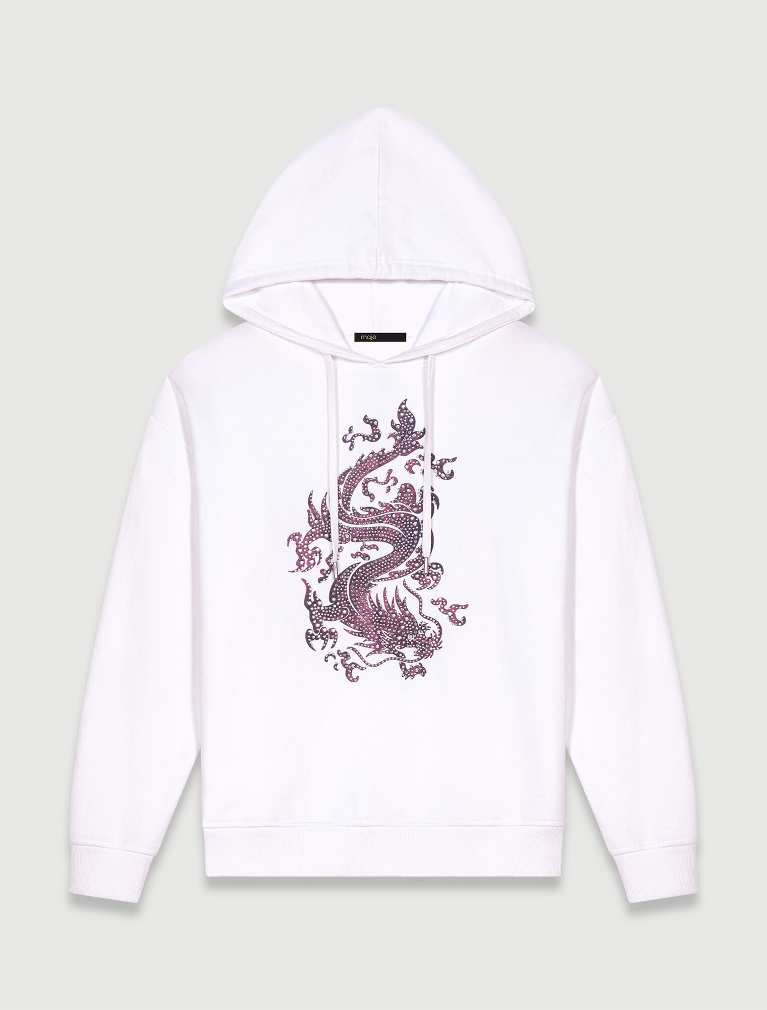 Sweatshirt oversize à strass