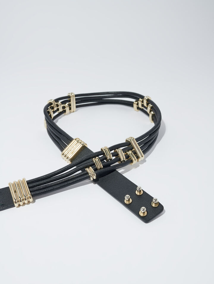 Ceinture mix métal et cuir