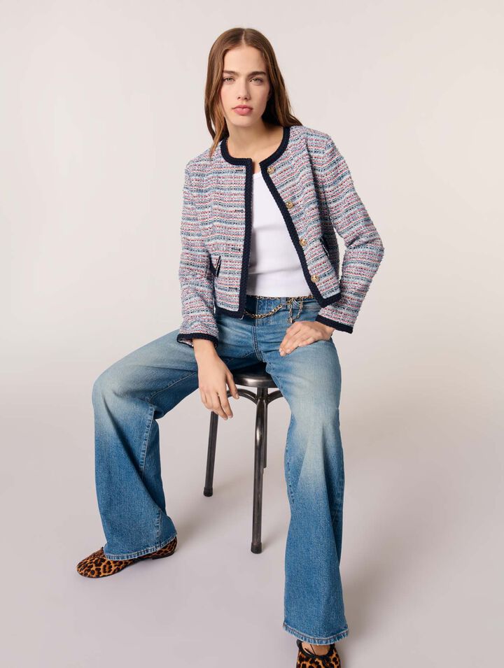 Veste courte en tweed