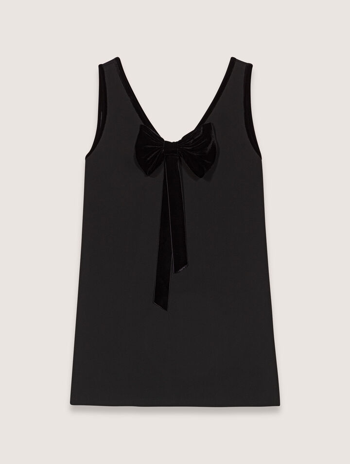 Robe chasuble col velours