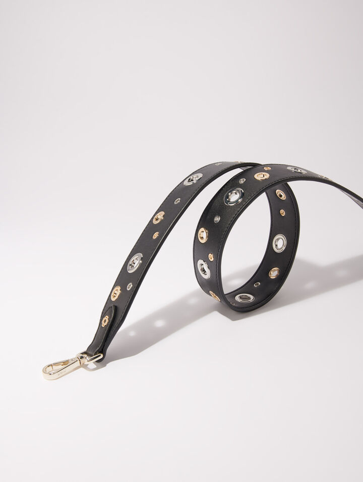 Bandoulière en cuir et œillets