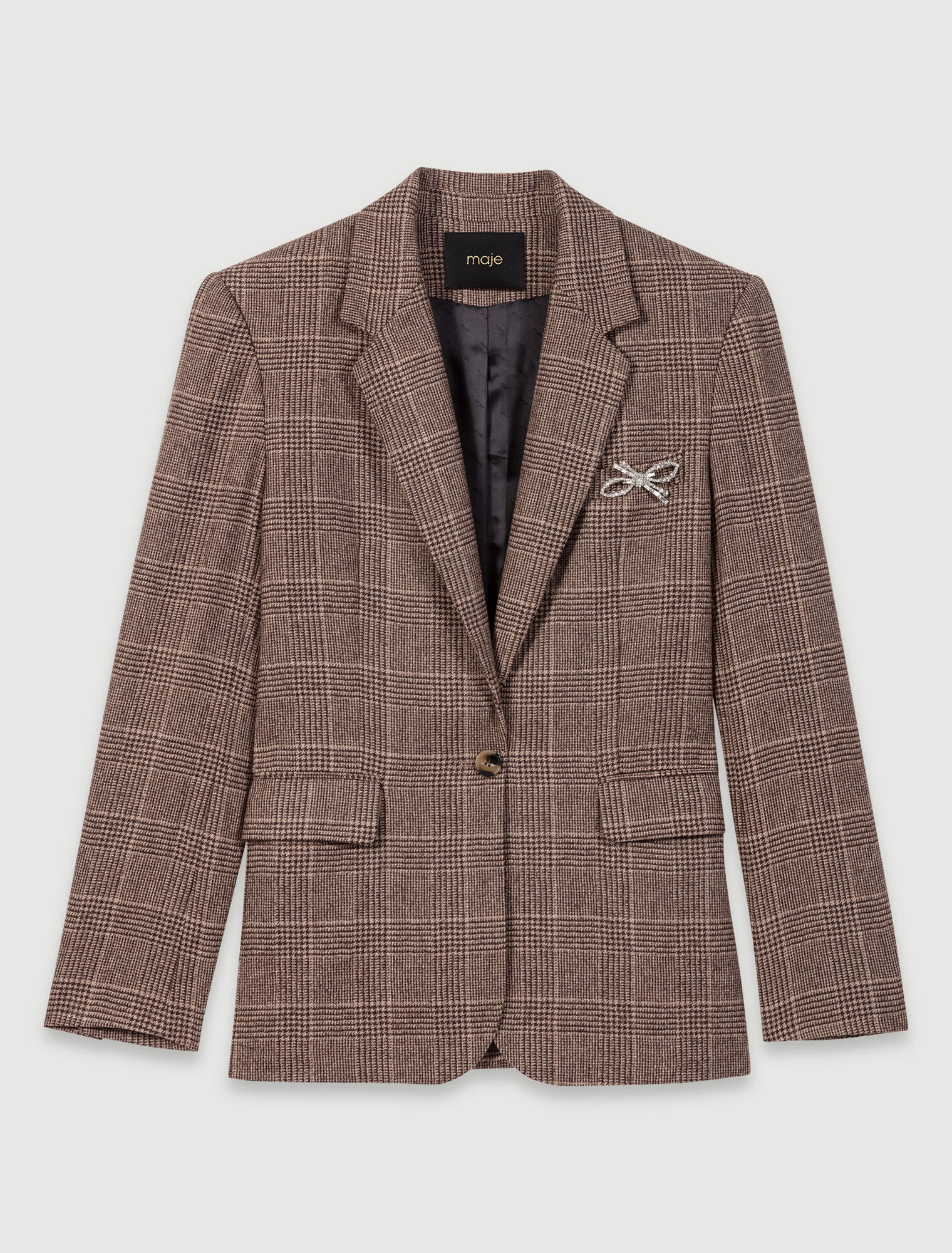 Veste de tailleur à carreaux