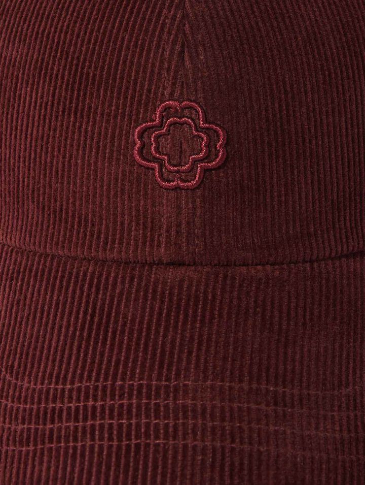 Casquette en velours côtelé
