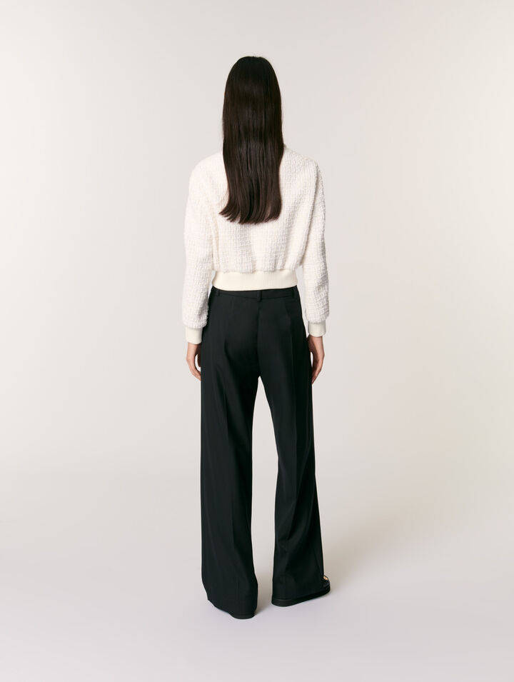 Blouson court en tweed