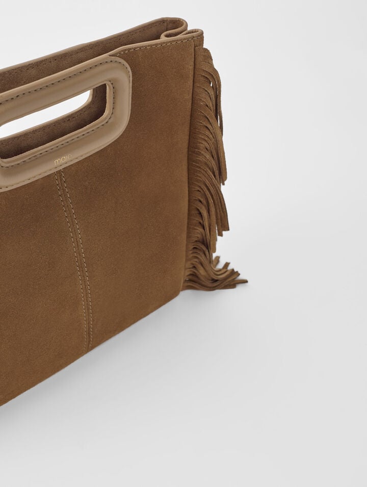 Sac M en cuir suède