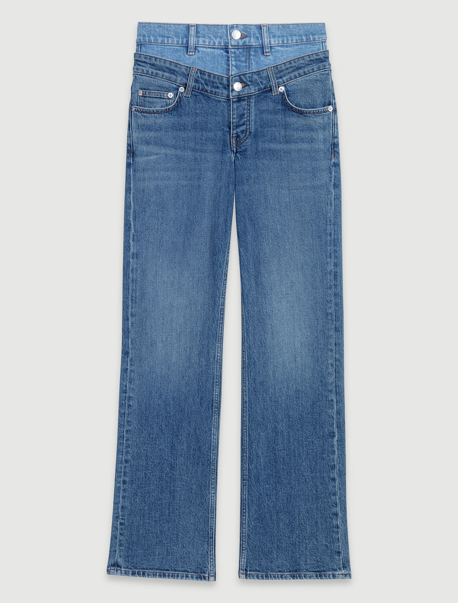 Jean double ceinture