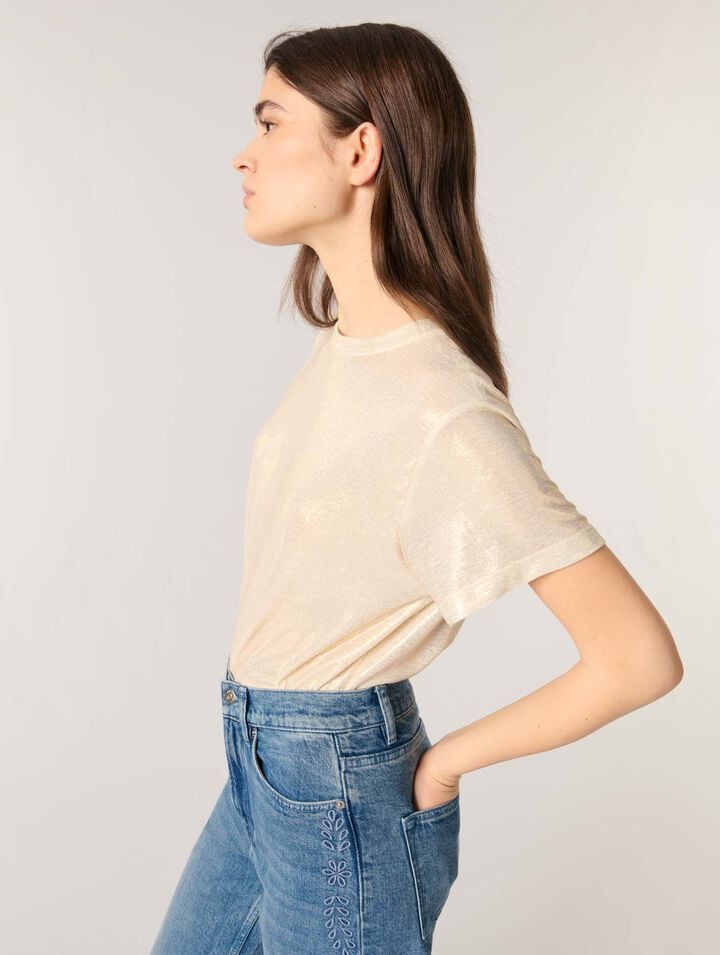 Tee-shirt lamé