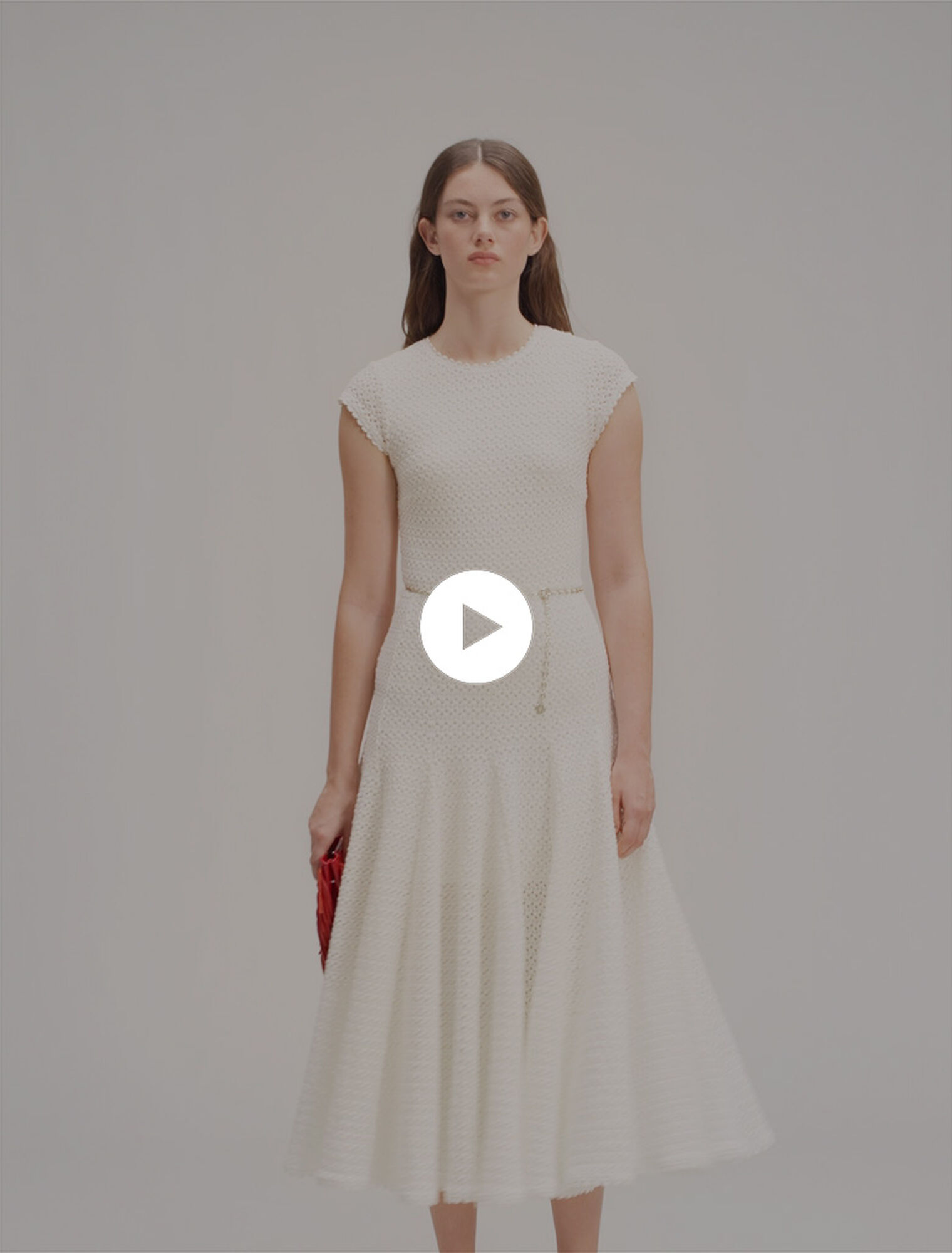 Robe longue en crochet