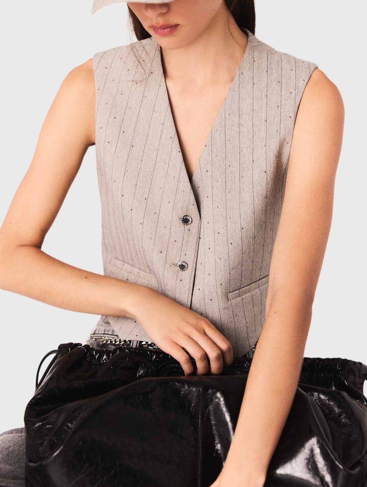 Veston de tailleur à strass