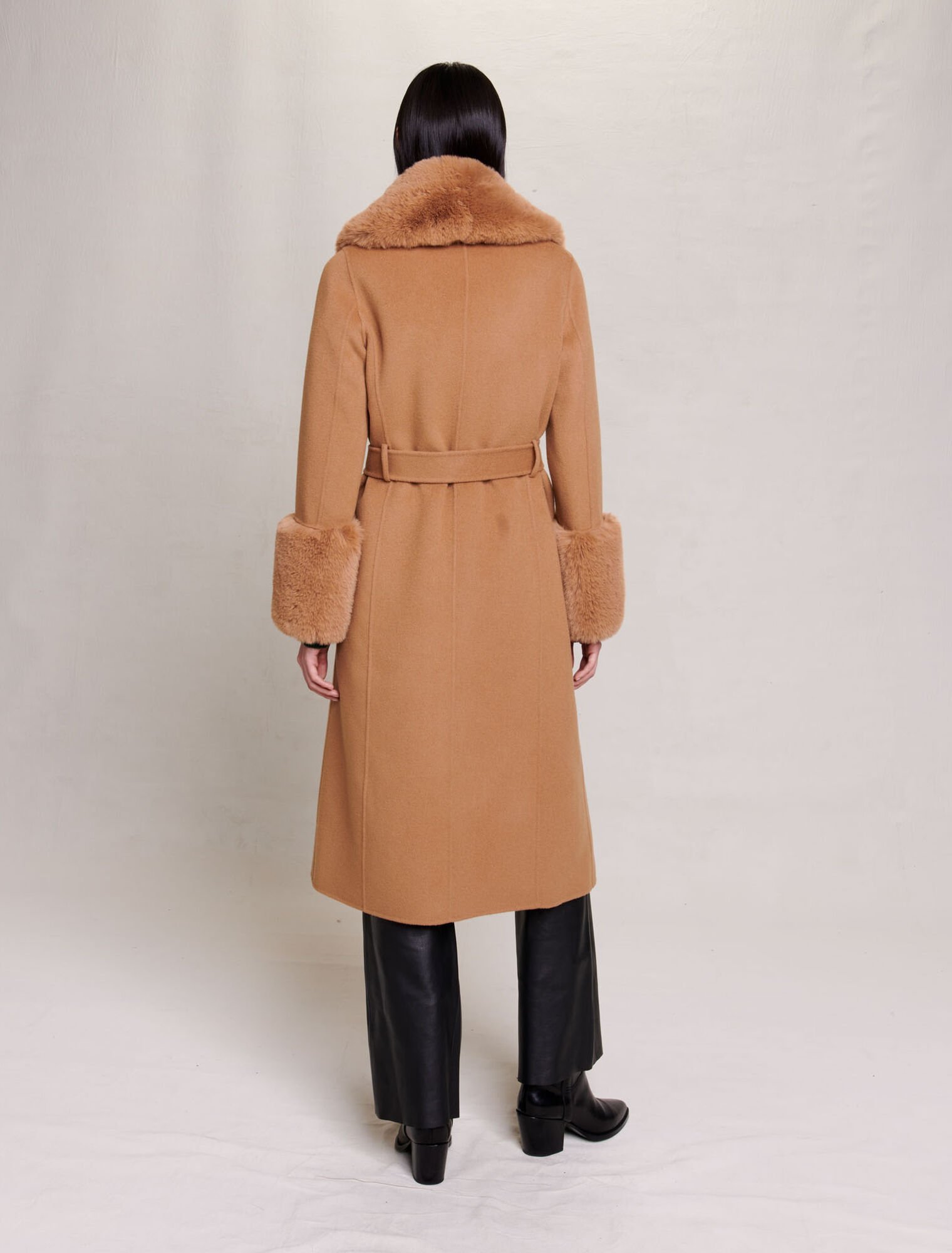 Manteau long en laine