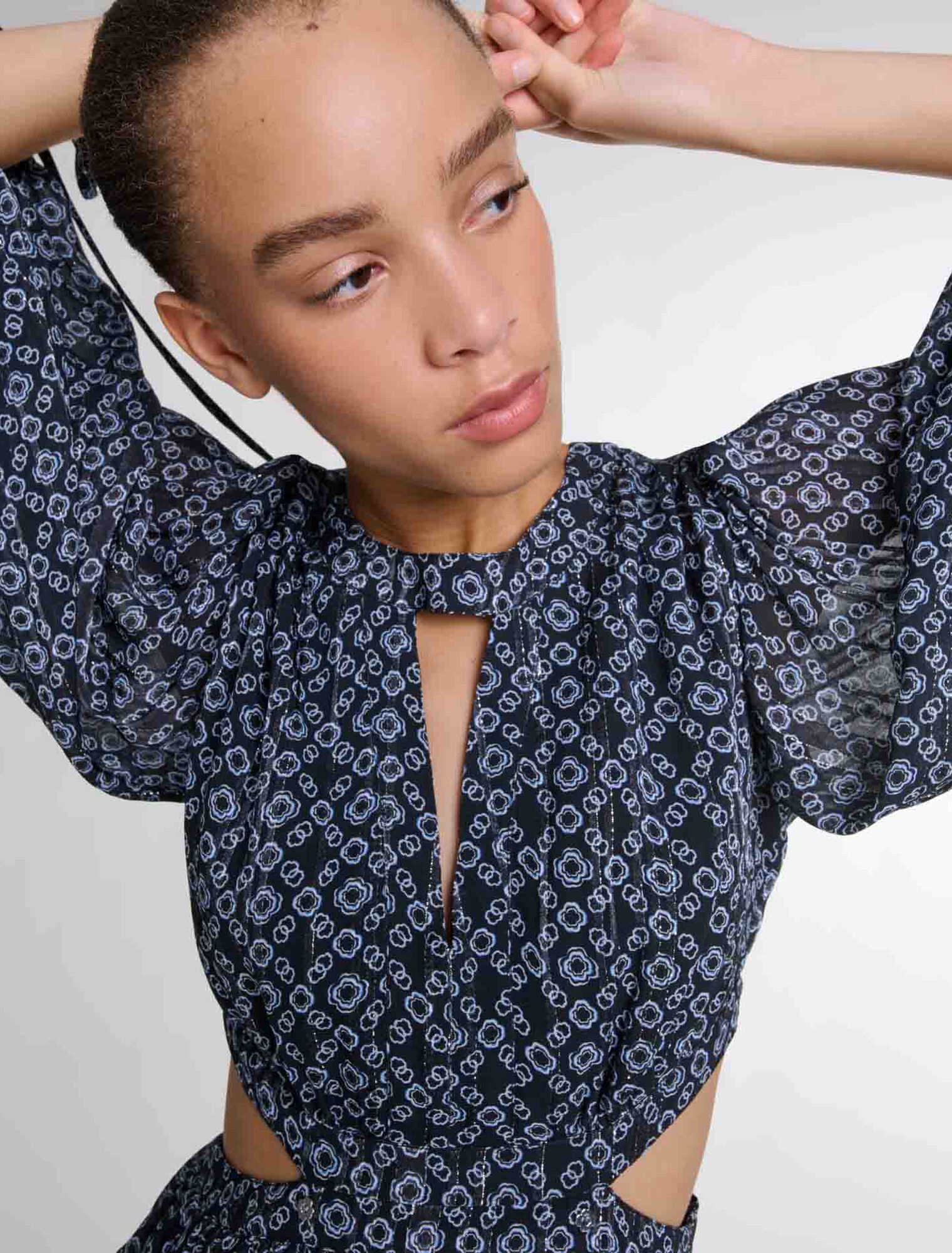 Robe courte imprimé Clover