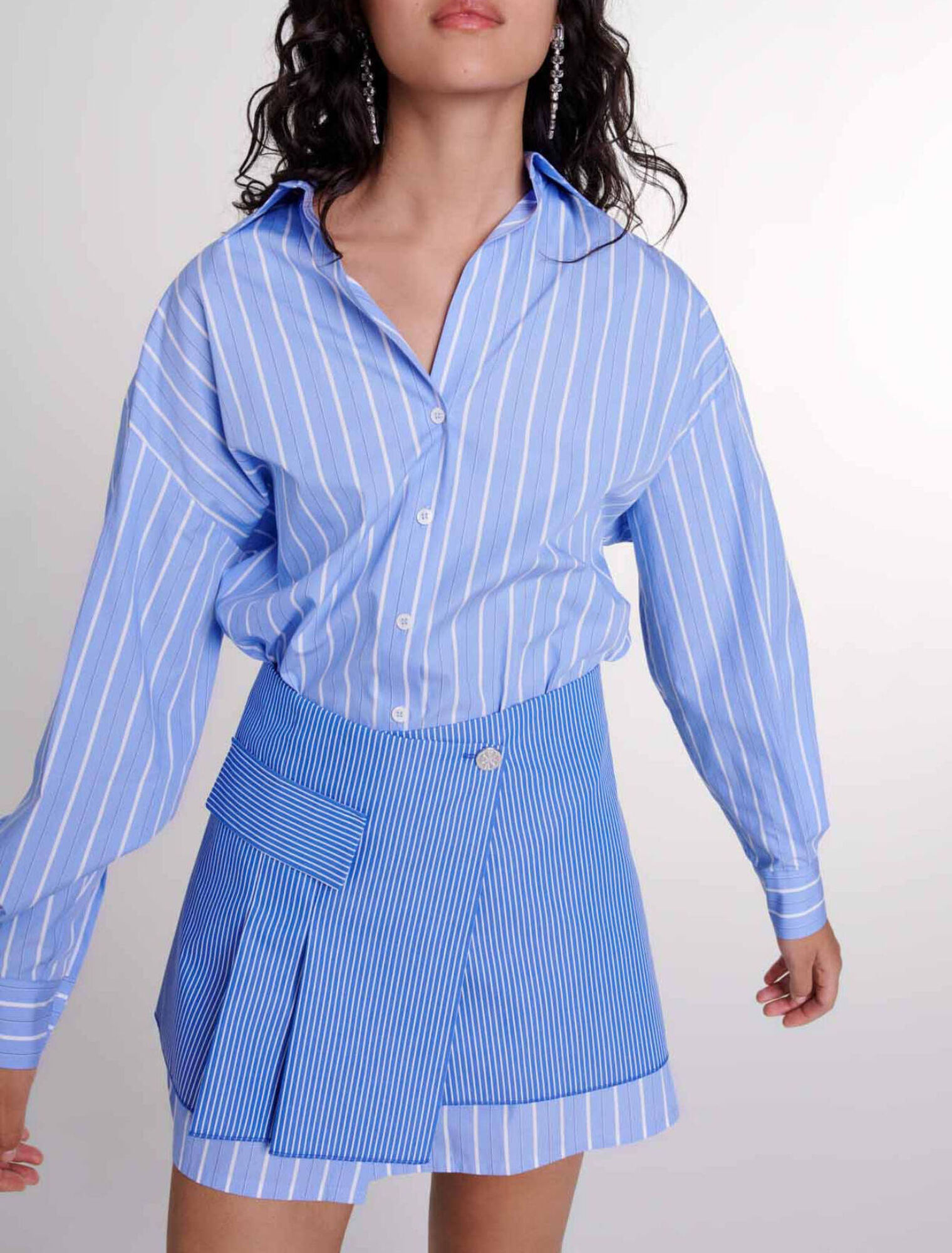 Robe 2-en-1 &agrave; rayures