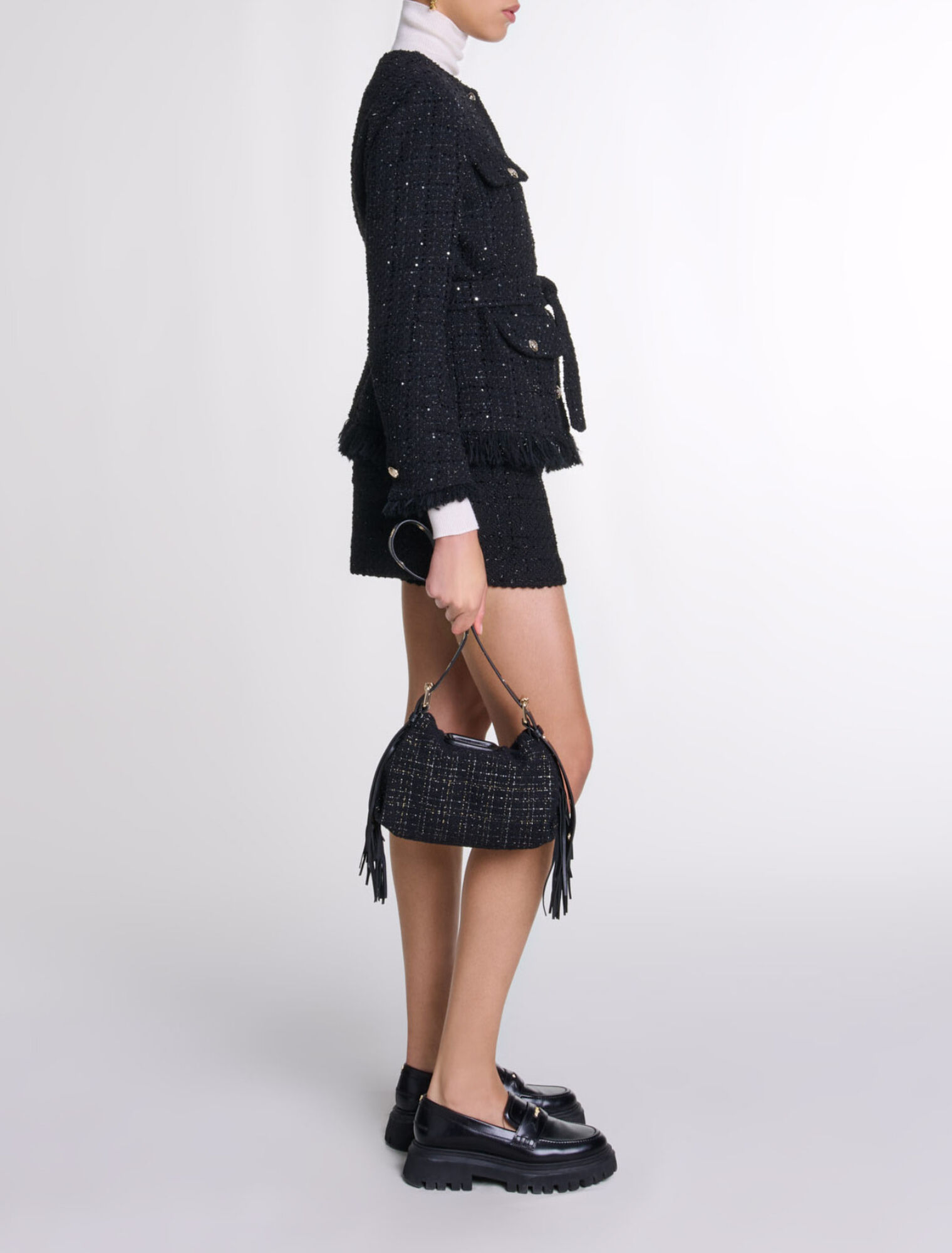 Veste en tweed sequins