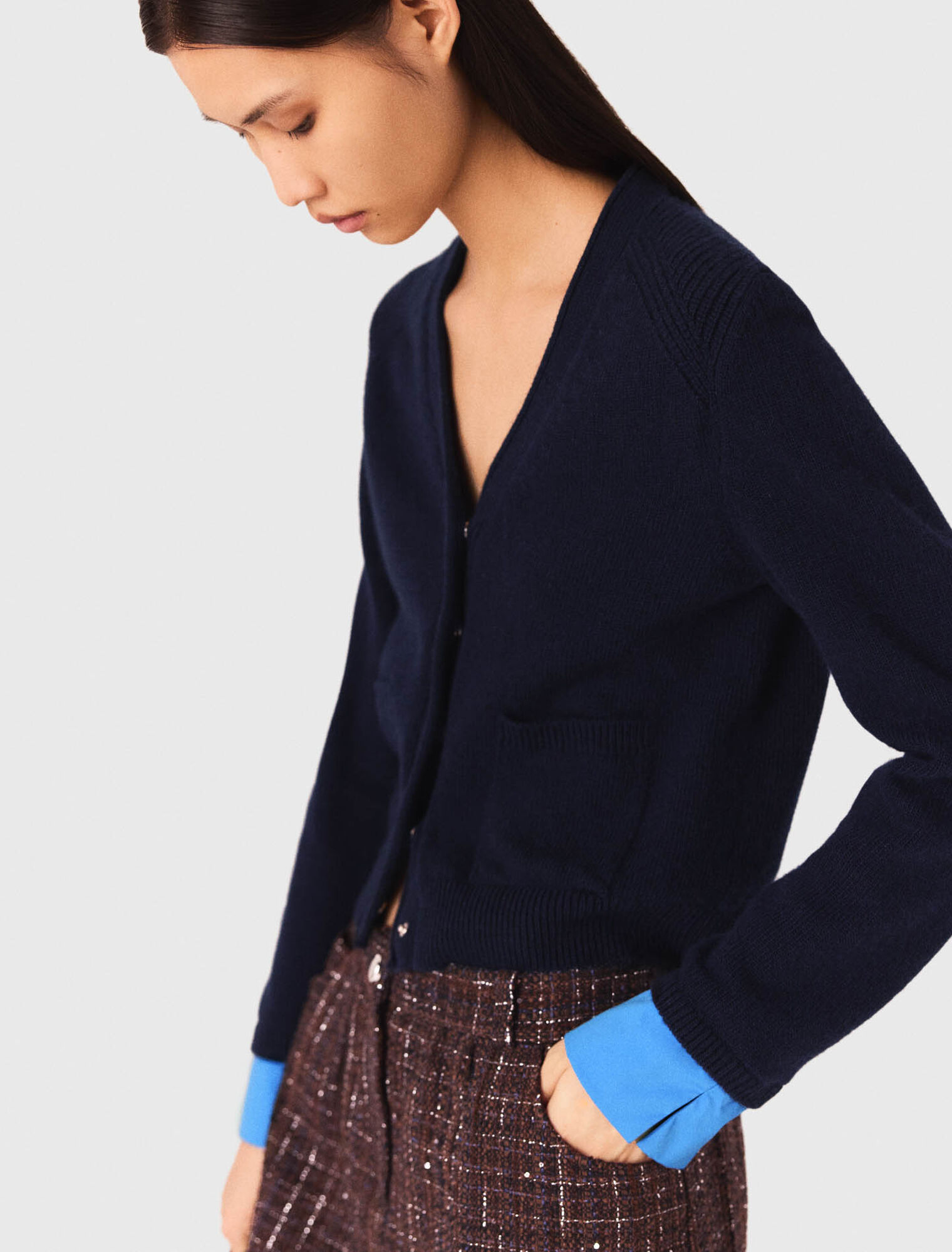 Cardigan avec détails amovibles