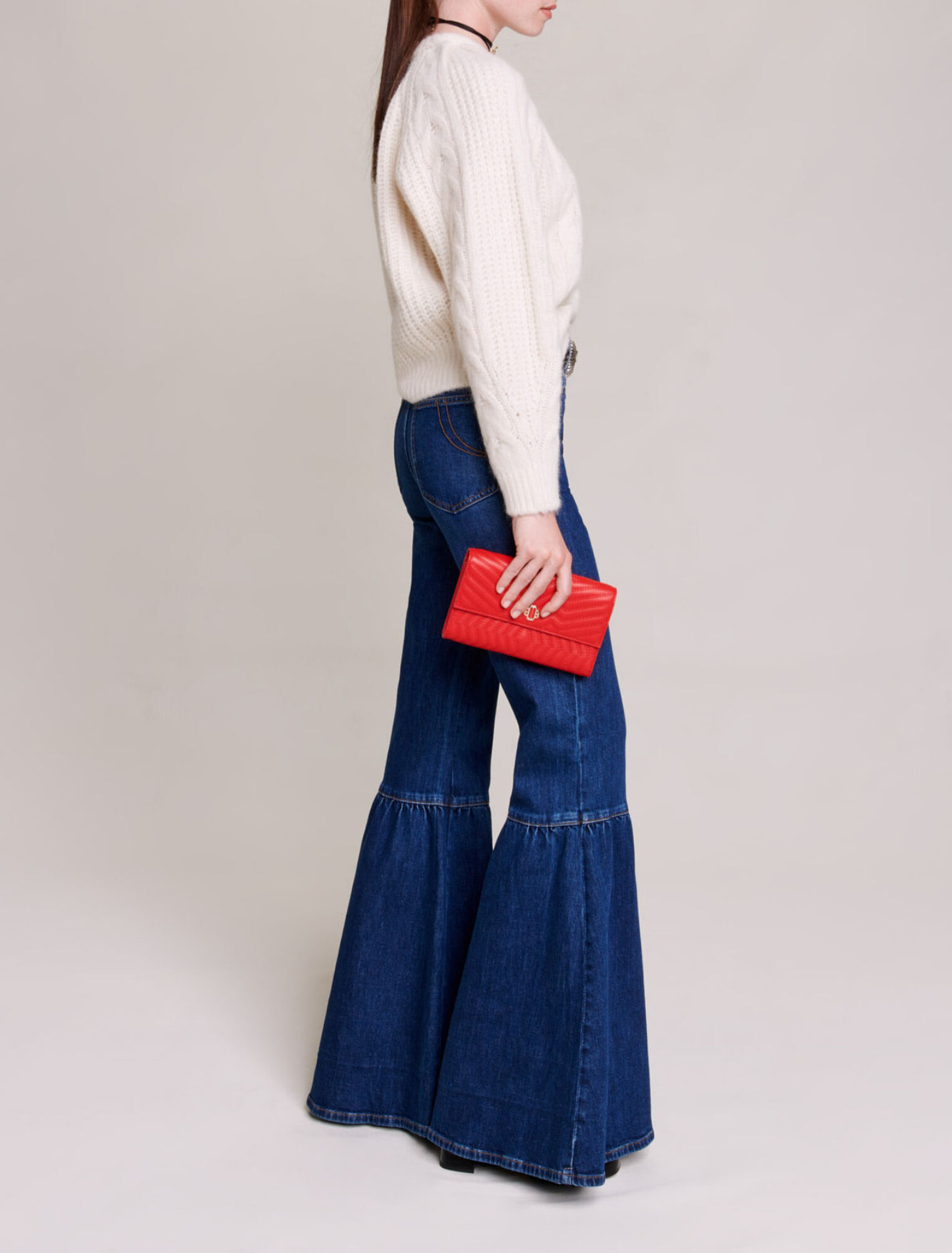 Pull en maille torsadée
