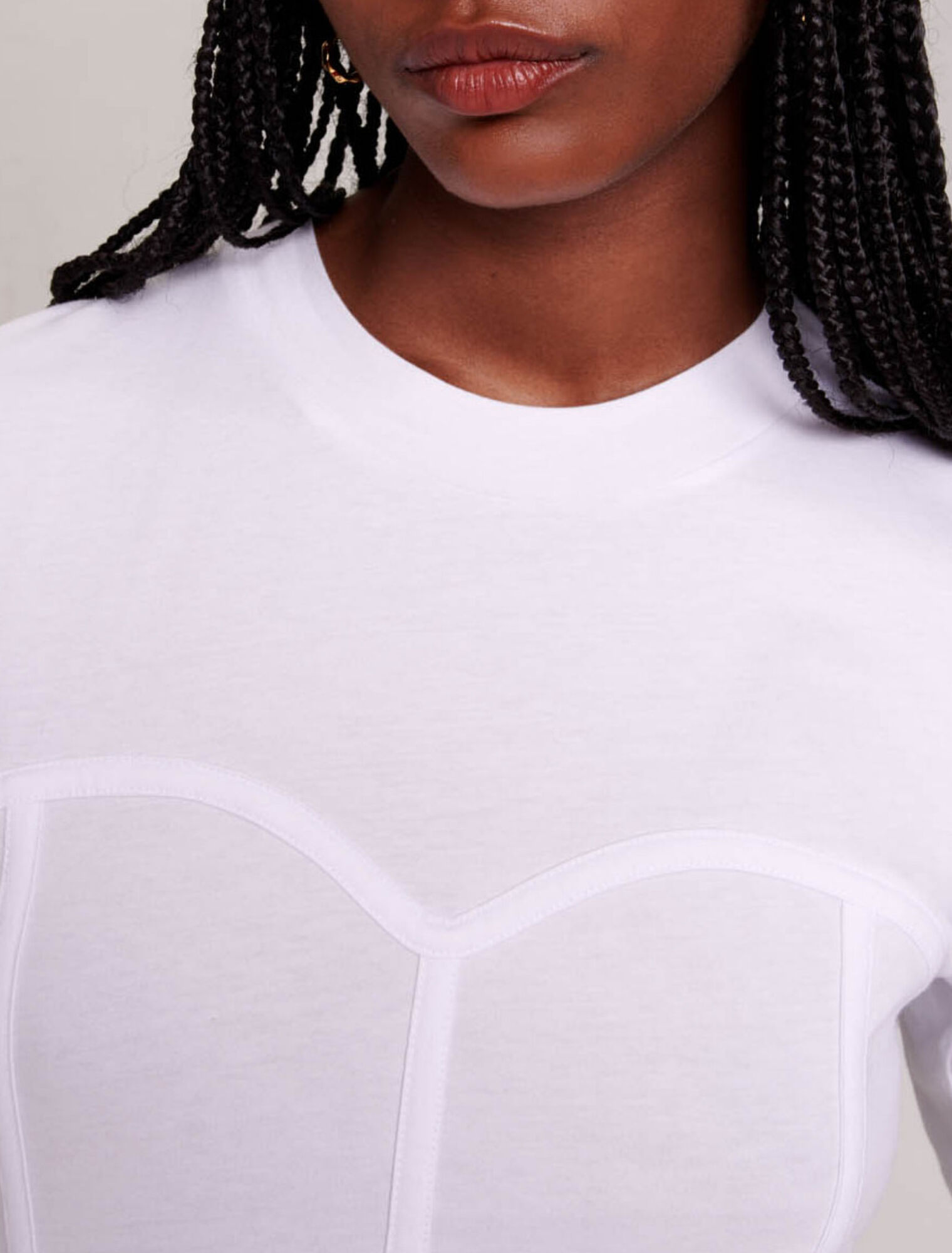 T-shirt effet corset
