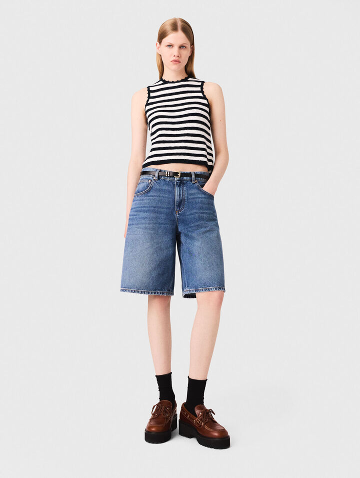 Bermuda en denim