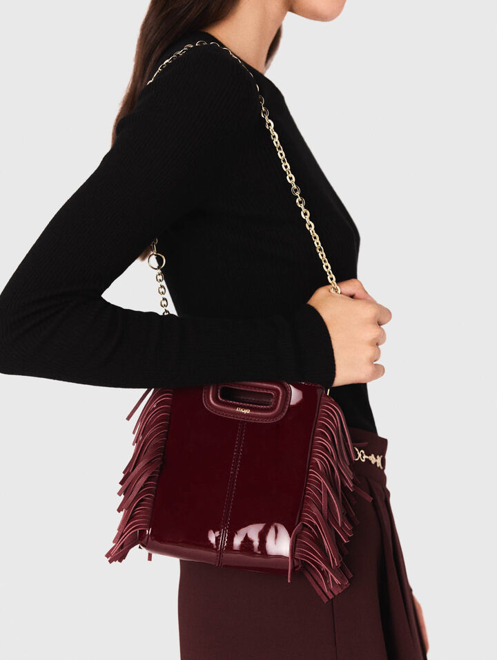 Sac M mini en cuir lisse